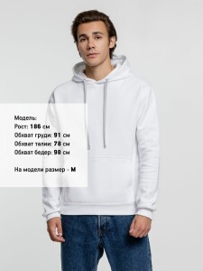 Molti Толстовка с капюшоном Kirenga Heavy, белая (белоснежная)