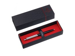 Pierre Cardin Ручка шариковая Pierre Cardin EASY. Цвет - черный и серебристый. Упаковка Е