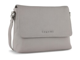 bugatti Сумка наплечная женская BUGATTI Bella, бежевая, воловья кожа/полиэстер, 25х8х20 см