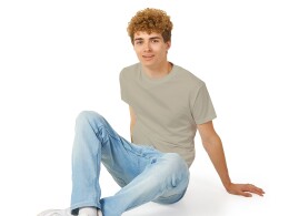 US Basic Футболка "Heavy Super Club" с боковыми швами, мужская, оливковый