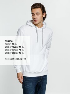 Molti Толстовка с капюшоном Kirenga, белая (белоснежная)