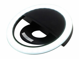 Разное Световое кольцо для селфи "Glitter", черный