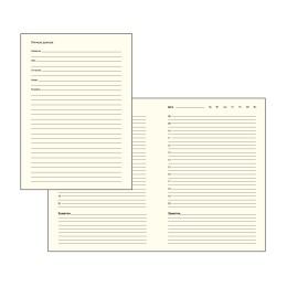 WOWNOTE Ежедневник недатированный "Аскона", формат А5, гибкая обложка черный