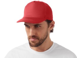 US Basic Бейсболка "Mix" 5-ти панельная 180 гр, красный