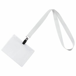 Разное Лента для бейджа Neckband, белая