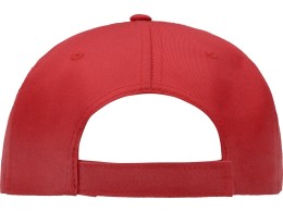 US Basic Бейсболка "Poly" 5-ти панельная 120 гр, красный
