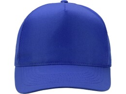 US Basic Бейсболка "Poly" 5-ти панельная 120 гр, кл.синий