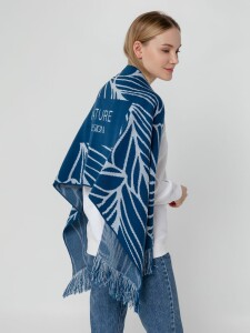 сделано в России Палантин с бахромой на заказ Rinn Fint, акрил