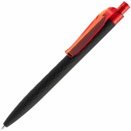 Prodir Ручка шариковая Prodir QS01 PRT-P Soft Touch, черная с красным
