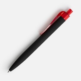Prodir Ручка шариковая Prodir QS01 PRT-T Soft Touch, черная с красным