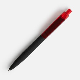 Prodir Ручка шариковая Prodir QS01 PRT-T Soft Touch, черная с красным