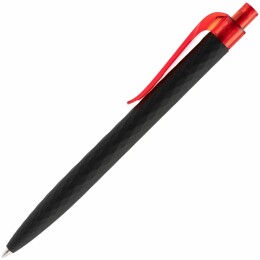 Prodir Ручка шариковая Prodir QS01 PRT-P Soft Touch, черная с красным