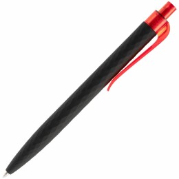 Prodir Ручка шариковая Prodir QS01 PRT-P Soft Touch, черная с красным
