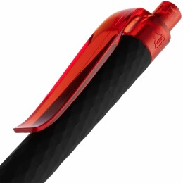 Prodir Ручка шариковая Prodir QS01 PRT-P Soft Touch, черная с красным