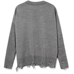 teplo Джемпер оверсайз унисекс Grunge в сумке, серый