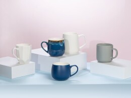 Eat&Bite Select Кружка с вулканическим эффектом по краю Etna, 440 мл, бежевый