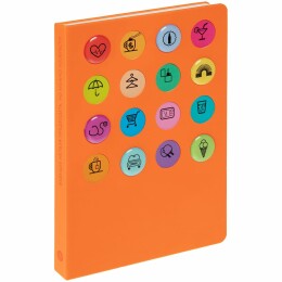 Inspire Ежедневник «История изобретений», недатированный, оранжевый