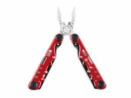 Stinger Мультитул Stinger, 105x40 мм, 13 функций, сталь, красно-серебристый, в комплекте нейлоновый чехол