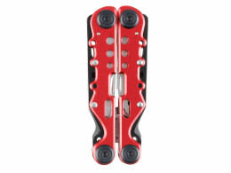 Stinger Мультитул Stinger, 105x40 мм, 13 функций, сталь, красно-серебристый, в комплекте нейлоновый чехол