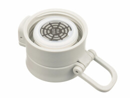 Stinger Термокружка Stinger, 0,42 л, сталь/пластик/силикон, белый, 6,5 x 7,5 x 21,9 см
