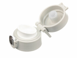 Stinger Термокружка Stinger, 0,42 л, сталь/пластик/силикон, белый, 6,5 x 7,5 x 21,9 см