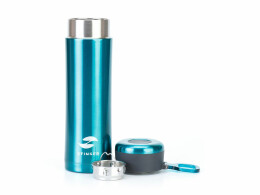 Stinger Термокружка Stinger, 0,42 л, сталь/пластик, изумрудный глянцевый, 7,5 х 6,9 х 22,2 см