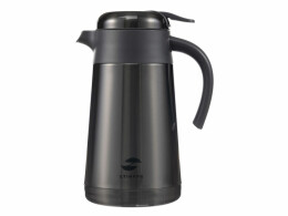 Stinger Термокофейник Stinger, 1,6 л, нержавеющая сталь, чёрный, 18 x 13,6 x 25,9 см