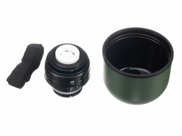 Stinger Термос Stinger, 1,2 л, широкий с ручкой, нержавеющая сталь, зелёный, 12,4 х 10,2 х 31,8 см