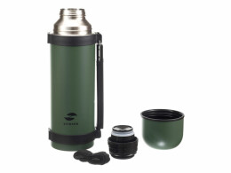 Stinger Термос Stinger, 1,2 л, широкий с ручкой, нержавеющая сталь, зелёный, 12,4 х 10,2 х 31,8 см