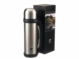 Stinger Термос Stinger, 2,2 л, широкий с ручкой, нержавеющая сталь, серебристый, 13,9 х 12,2 х 37,8 см