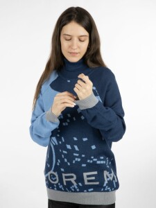 сделано в России Джемпер на заказ Tricksy Net Reglan, полушерсть