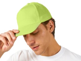 US Basic Бейсболка "Memphis" 5-ти панельная 165 гр, зеленое яблоко