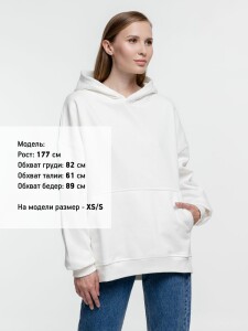 Molti Худи оверсайз Kulonga Comfort Heavy, молочно-белое