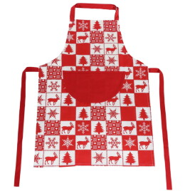 Happy gifts Подарочный набор для кухни "Новогодний",хлопок 100%, фартук и прихватки