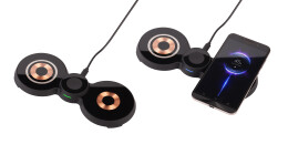 mid-oceangift Настольная беспроводная (15W) зарядная станция "Cheb" для смартфона, часов и наушников с MagSafe c прозрачным корпусом