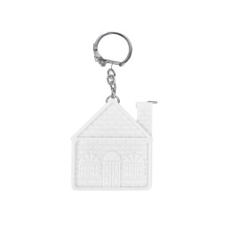 Happy gifts Брелок-рулетка "Домик" (1 м); 5,1х1,4х4,7 см; пластик; тампопечать