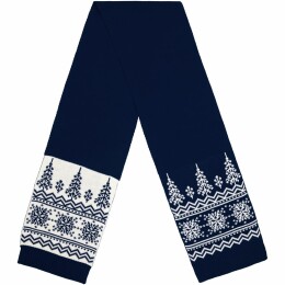 teplo Шарф Elnik, синий с молочно-белым