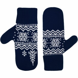 teplo Варежки Elnik, синие с молочно-белым