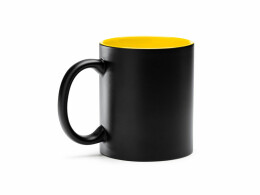 Разное Кружка керамическая MACHA, 350 мл, черный/желтый