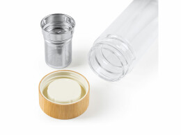 Разное Бутылка SAOKO из боросиликатного стекла 420 мл, прозрачный/натуральный