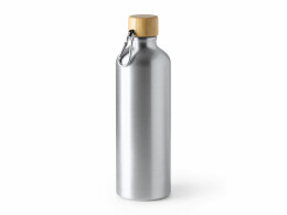 Разное Алюминиевая бутылка BROLY с карабином, 800 мл, серебристый