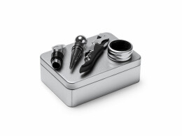 Разное Винный набор MALBEC с аксессуарами из нержавеющей стали, серебристый