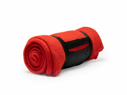 Разное Флисовый плед DANERIS с антипиллинговой обработкой, красный