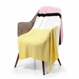 Very Marque Плед Friolenta, желтый с розовым