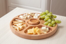 Happy gifts Менажница круглая, 23см, бук