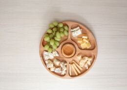 Happy gifts Менажница круглая, 23см, бук