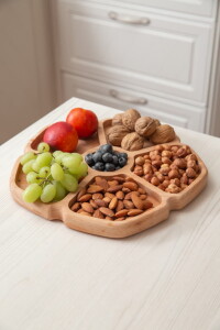 Happy gifts Менажница цветок, 23см, бук