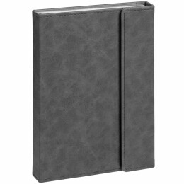 Контекст Ежедневник Flap на заказ, недатированный, серый