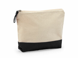 Разное Косметичка DOEL из хлопка плотностью 280 г/м2, бежевый/черный