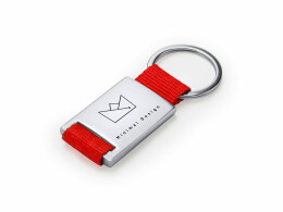 Разное Брелок MINERAL, серебристый/красный